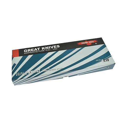 8" Wavy HSS Blades for Eastman, KM Cutting Machines # 8KM-HSS (GOLDEN EAGLE)