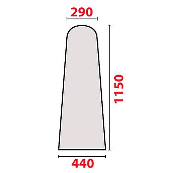 Polyester Flannel Ironing Board Cover 115x44x29 cm - Thickness 9mm