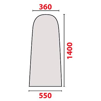 Polyester Flannel Ironing Board Cover 140x55x36 cm - Thickness 9mm