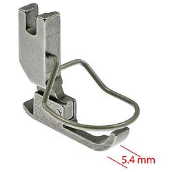 Piedino Destro 5,4 mm, Trasporto Punta Ago per Cerniere con Salvadito PFAFF 461, DURKOPP 272 # P36N-NF (0272 006854) (Made in Italy)