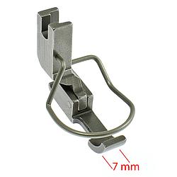 Needle Feed Zipper Foot 7 mm, Needle on the Left with Finger Guard PFAFF 461, DURKOPP 272 # P36L-NF (0272 006858) (Made in Italy)