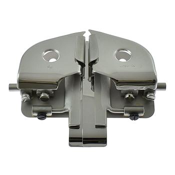 F815 10L | Ourleur Double Réglable, Ourlet Inférieur avec Insertion de Fermeture Éclair pour Machines Plates à 2 Aiguilles (Made in Italy)