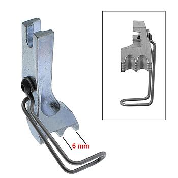 Outer Presser Foot 6mm Double Grooved ADLER 69, 267 # 1032/01 (Made in Italy)