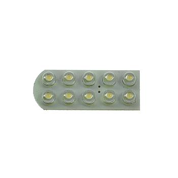 Scheda 10 LED di Ricambio per Faretti WELL # DS-66 (B)