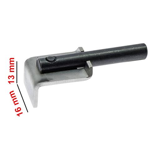Guide à Tige Courte 16x13(H) mm (Matériaux Lourds) pour Guide de Bord Micrométrique NS/130 # Sp/064 (Made in Italy)