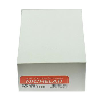 Spilli Acciaio Nichelato 0,6x32 mm - N.7 - (1 kg) - Made in Italy