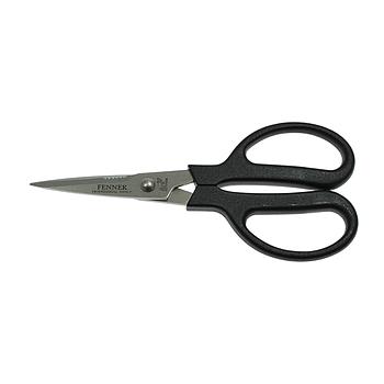 Tijeras Multiusos de Acero Inoxidable 17,5 cm (7"), Mangos de Plástico - Made in Italy (FENNEK)