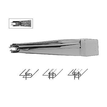 25151 (F342) | Bordatore per Collaretti a 3 Risvolti, Bordi Sfalsati con Linguette Regolabili - Made in Italy