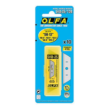 Stainless Steel Blades of Safety Knives (10 Pcs) 17,5 mm #  SKB-2S/10B (OLFA)