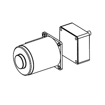 Motor 220V + Caja de Reducción DINO LU-933 # 933-J2A + 933-J1B