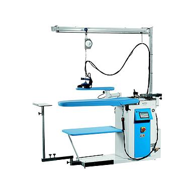 Andromeda MAX VAP - Mesa de Planchado 130x50cm Aspirante, Calentada, Vaporizante y Soplante con Plancha y Caldera (Battistella)
