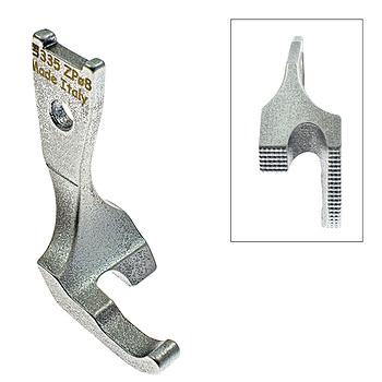 15454 (335ZP) | Piedino Posteriore Scanalato, Ago a Destra, per Filetti e Tracolle PFAFF 335 # 91-042443-04 (Made in Italy)