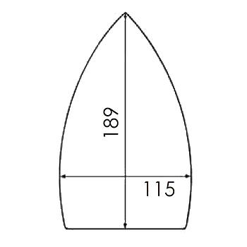 Reinforced PTFE Soleplate for Iron BISHOMATIC, MACPI 026