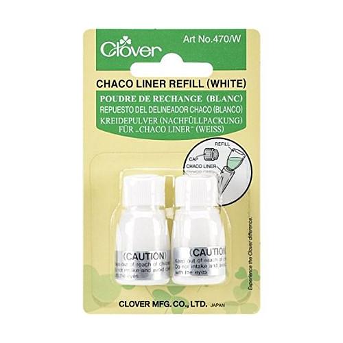 Ricarica Gesso in Polvere per Chaco Liner - BIANCO 2,8 gr (2 Pz) Clover # 470/W