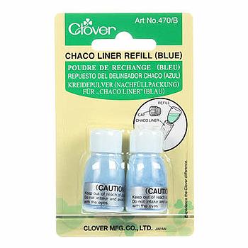 Ricarica Gesso in polvere per Chaco Liner - BLU 2,8 gr (2 Pz) Clover # 470/B