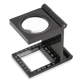 30mm Folding Loupe Magnifiers (5x) for Stitch Counting