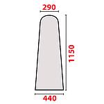 Polyester Flannel Ironing Board Cover 115x44x29 cm - Thickness 9mm