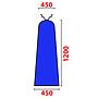 Universal Light Blue Cover for Ironing Board 120x45x40 cm (Made in Italy)