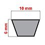 CINGHIA TRAPEZOIDALE # 39V cm.99