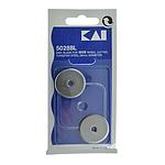 LAME DI RICAMBIO ROLLCUTTER 28 mm STRAIGHT - 2 pz KAI # N5028-BL