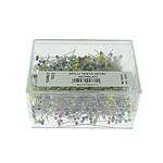 Glass-Head Pin 50mm - Ø 0.8mm (Nickel-Plated Steel) for Ironing Presses - Made in Italy (1,000 pcs)
