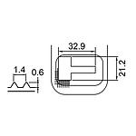 Piastra di Trasporto 25,4 mm (1") BROTHER # SA3614-001 (Originale)