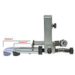 Guida Regolabile a 2 Scatti - Bandierina Lunga - con Rullo 14 mm, Adatta alle Guide NS/128 e NS/130 DURKOPP, PFAFF # 6765/07 (Made in Italy)