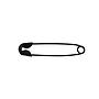 Safety Pins - 18mm - Black - Nickel-Free (2000 pcs)