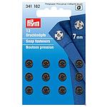 Botones de Presión en Latón para Coser Ø 7mm con Orificio de Fijación (12 pzs) PRYM # 341162