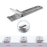 Adjustable Hemming Guide with 3 Interchangeable Plates – Universal Coverstitch, Flatlock Sewing Machine Attachment