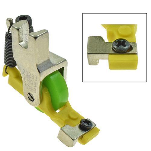 Roller Presser Foot for Invisible Zippers with Adjustable Guide # T89